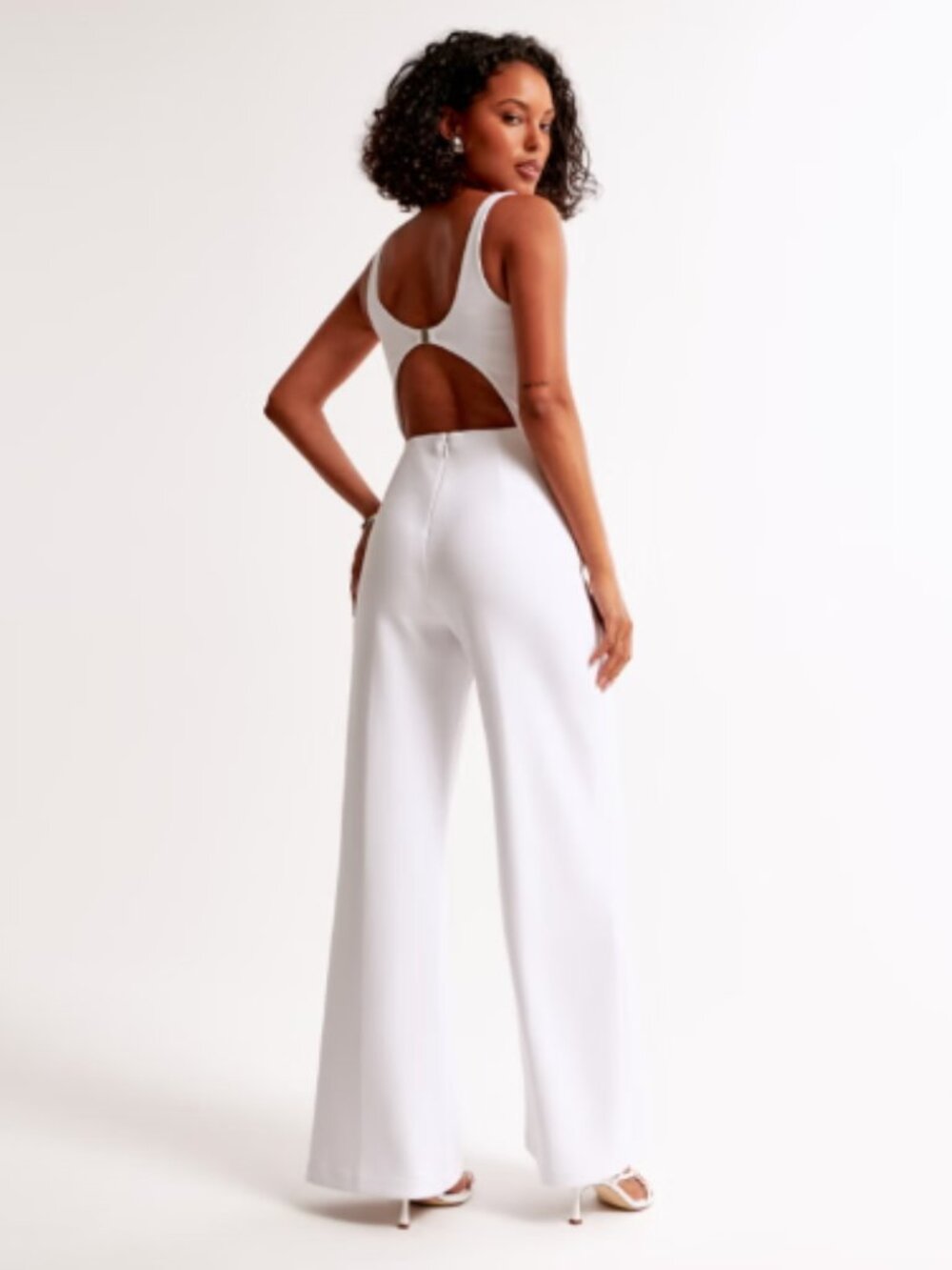 Abercrombie & Fitch Slash Clasp-Back Jumpsuit Size S